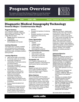 Diagnostic Medical Sonography Technology