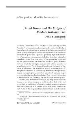 David Hume and the Origin of Modern Rationalism