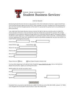 Submit by Email - Texas Tech University
