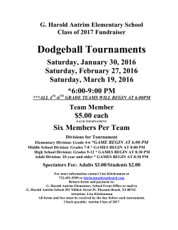 Dodgeball Tournaments - Point Pleasant Beach School District