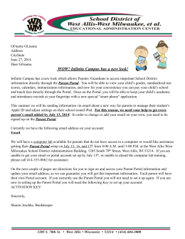 Parent Portal Letter and Directions and Clip Art