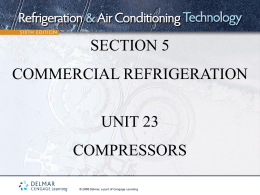 section 5 commercial refrigeration unit 23 compressors