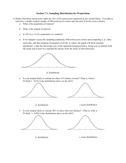 Section 7.1: Sampling Distribution for Proportions