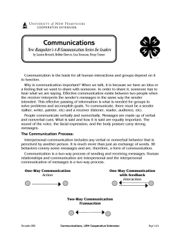 Communications - Cooperative Extension