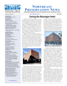 Northeast Preservation News