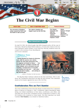 Section 11.1: The Civil War Begins