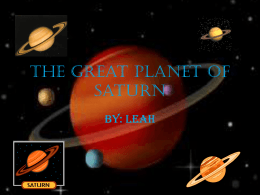 The Great Planet of Saturn