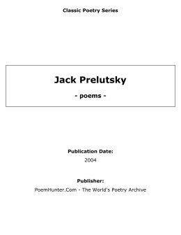 Jack Prelutsky - poems