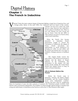 Chapter 1 The French in Indochina