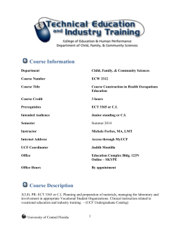 Course Information Course Description