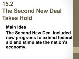 15.2 The Second New Deal Takes Hold