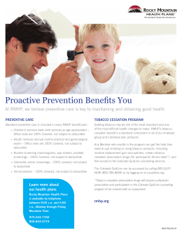 Proactive Prevention Benefits You