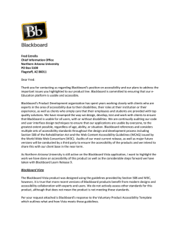 Blackboard NAU response letter - March 2010