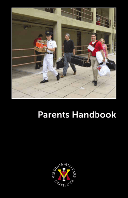 Parents Handbook - Virginia Military Institute