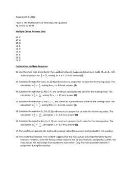 Assignment 3-5 Odd Topic 3: The Mathematics of Formulas and