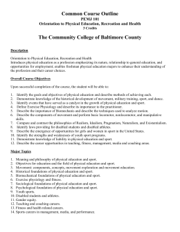 PEMJ 101 - Community College of Baltimore County
