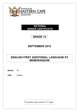 grade 12 september 2015 english first additional