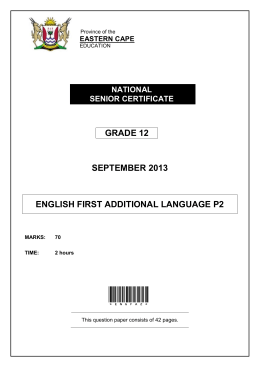 grade 12 september 2013 english first additional
