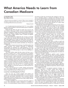 What America Needs to Learn from Canadian Medicare