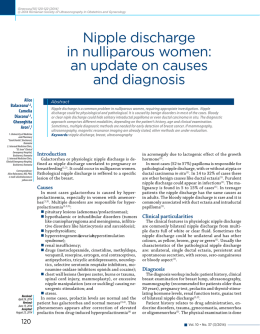 Nipple discharge in nulliparous women: an update on