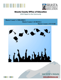 Shasta County Office of Education Visit SCOE`s Website