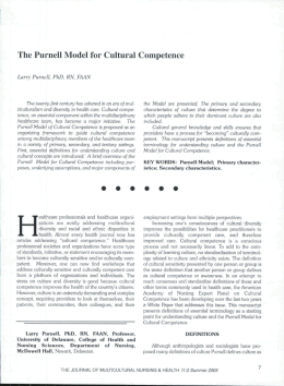 The Purnell Model for Cultural Competence