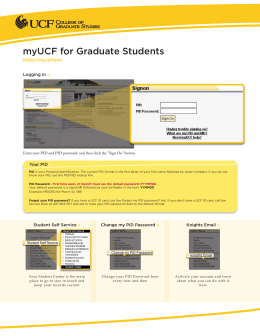 myUCF for Graduate Students