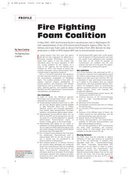 August 2010 - The Fire Fighting Foam Coalition