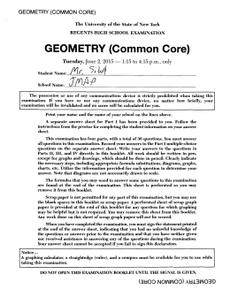 GEOMETRY (Common Core)