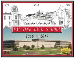 PHS Calendar Handbook pdf - Township High School District 211