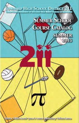 Summer School Catalog - Township High School District 211