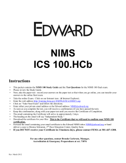 NIMS ICS 100 - OurEducation