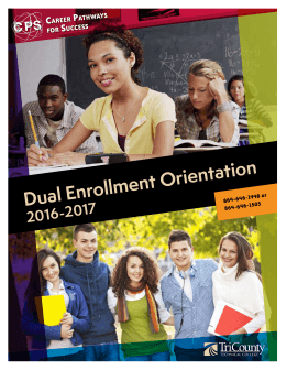 Dual Enrollment Orientation - Tri