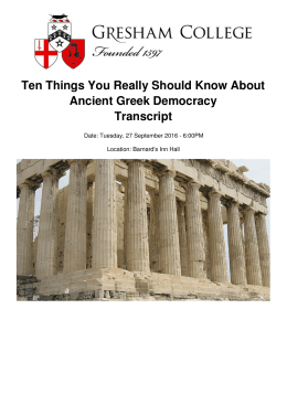 Ten Things You Really Should Know About Ancient Greek