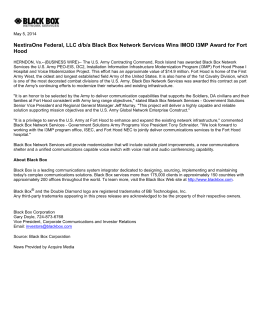 NextiraOne Federal, LLC d/b/a Black Box Network Services Wins