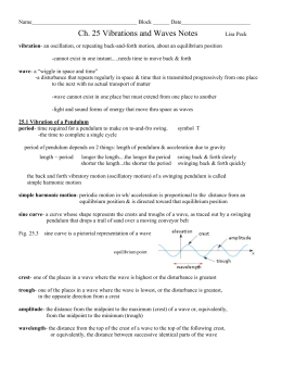 Ch 25 Wave Notes