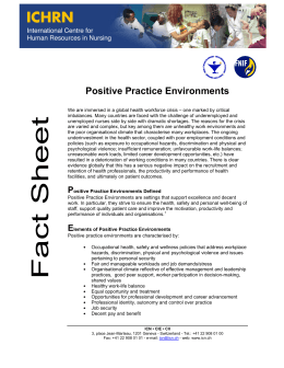 Positive Practice Environments