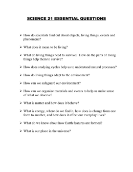 science 21 essential questions