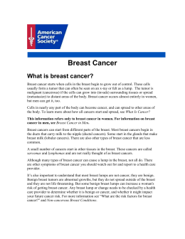 Breast Cancer - American Cancer Society