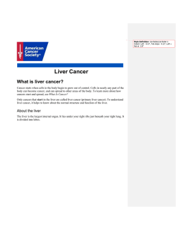 Liver Cancer - American Cancer Society