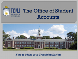 The Office of Student Accounts