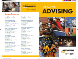 UWM Academic Advising Brochure