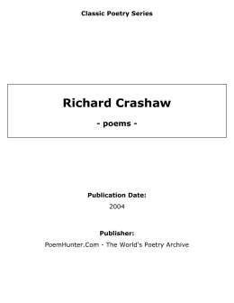 Richard Crashaw - poems