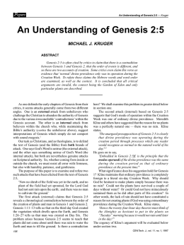 An Understanding of Genesis 2:5 - Creation Ministries International