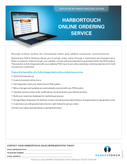 Harbortouch Online Ordering
