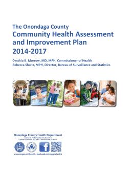 Onondaga County Community Health Assessment