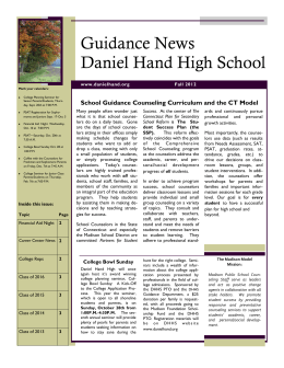 Guidance News Daniel Hand High School