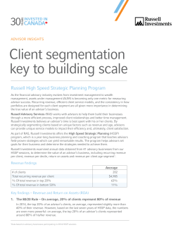 Client segment key to building scale