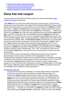 Ziana free trial coupon - No