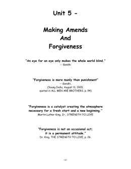 Gandhi on Forgiveness/Atonement - Institute for Peace and Justice